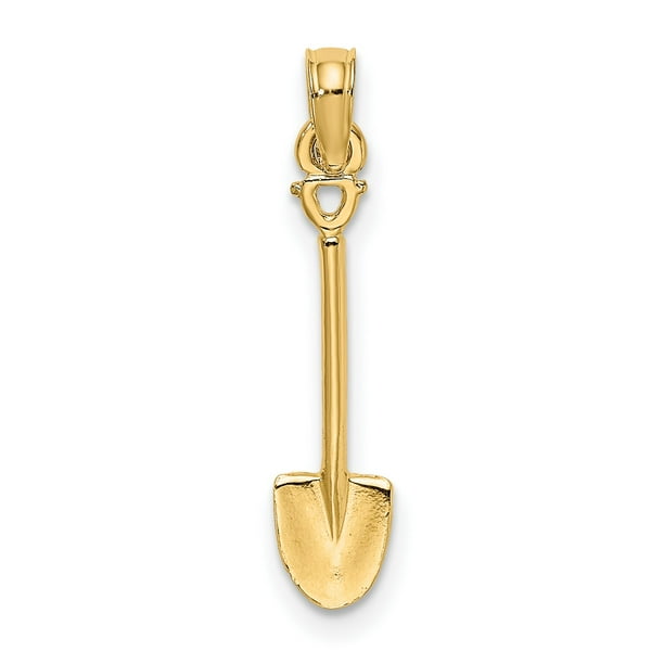 Jewels By Lux 14K Yellow Gold 3D Garden Tool Colle Caration Moveable Pendant 